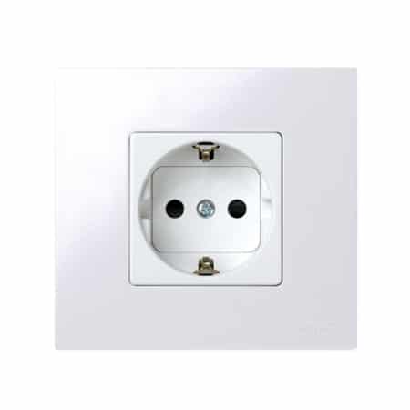 Enchufe schuko blanco simon
